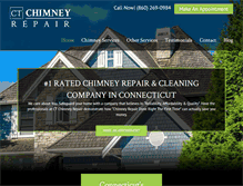 Tablet Screenshot of ctchimneyrepair.net